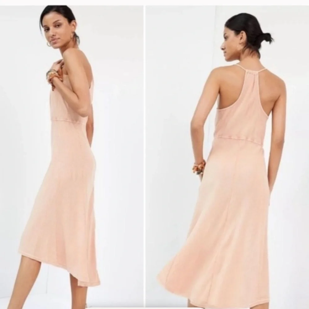 Daily Practice by Anthropologie midi Dress size small pink beach boho